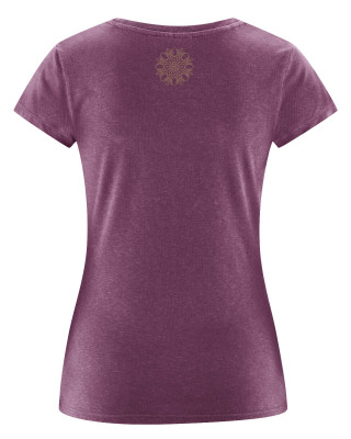Preview: HempAge Hanf Yoga Shirt - Farbe purple aus Hanf und Bio-Baumwolle